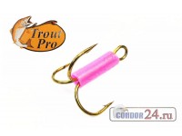 Крючки тройные с кембриком Trout Pro, цвет бронза, упаковка 10 шт.